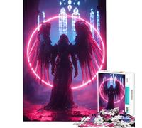 Puzzle per ragazzi da 1000 pezzi "Echi dell'Abisso Neon" Aiuta ad allenare la mente Sfida impegnativa Gioco per famiglie Adatto a partire dai 14 anni (38x26cm)