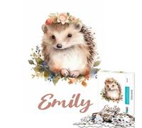 Puzzle per ragazzi da 1000 pezzi Emily Nursery Hedgehog Puzzle per adulti Giochi rilassanti Assemblaggio di modelli Regali di Natale e compleanno (dimensioni 38x52cm)