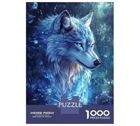 Puzzle Per Ragazzi Da 1000 Pezzi Enchanted Wolf's Glow Puzzle Giochi Rilassanti Difficili Divertenti Attività A Casa, 52x38cm/1000pcs