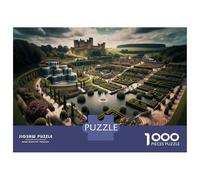 Puzzle Per Ragazzi Da 1000 Pezzi English Castle Garden Design Ideas Puzzle Giochi Rilassanti Difficili Divertenti Attività A Casa, 38x26cm/1000pcs