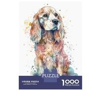 Puzzle Per Ragazzi Da 1000 Pezzi English Cocker Spaniel Puzzle Giocattolo Decorazione Da Parete Corsa Di Velocità Manuale Offerta Come Regalo Per Tutta La Famiglia 52x38cm/1000pcs