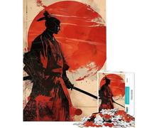 Puzzle per ragazzi da 1000 pezzi epico puzzle del guerriero samurai gioco rompicapo gara di velocità manuale aiuta ad allenare il cervello (dimensioni 38x26cm)