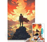 Puzzle per ragazzi da 1000 pezzi eroe sulla cima di una montagna gioco per famiglie divertimento a casa regalo di compleanno regalo di viaggio 38x52cm