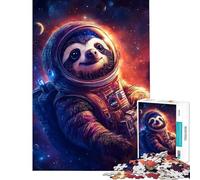 Puzzle per ragazzi da 1000 pezzi Esploratore spaziale bradipo per compleanno Natale Gioco impegnativo e stimolante per ragazzi dai 14 anni in su (38x26cm)