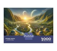 Puzzle Per Ragazzi Da 1000 Pezzi Exoplanet Real Estate Your Future Home Beyond Earth Puzzle Giochi Rilassanti Difficili Divertenti Attività A Casa, 38x26cm/1000pcs