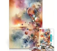 Puzzle per ragazzi da 1000 pezzi, fantasia geometrica eterea, gioco impossibile, regalo di compleanno, compleanno e altre occasioni 38x52cm