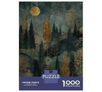 Puzzle Per Ragazzi Da 1000 Pezzi Fantasy Enchanted Forest Under Moonlight Puzzle Per Adulti Giochi Per Famiglie Decorazione Da Parete Regali Di Compleanno E Unici 38x26cm/1000pcs
