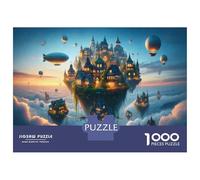 Puzzle Per Ragazzi Da 1000 Pezzi Fantasy Floating Island Puzzle Giochi Rilassanti Difficili Divertenti Attività A Casa, 70x50cm/1000pcs