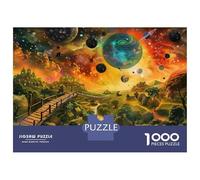Puzzle Per Ragazzi Da 1000 Pezzi Fantasy Landscape with Bridge Puzzle Giochi Rilassanti Ma Divertenti E Spiritosi Regali Di Compleanno E Unici 70x50cm/1000pcs