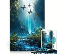Puzzle per ragazzi da 1000 pezzi Farfalla Sogno Taglio preciso Divertimento Risoluzione problemi Divertimento Relax Tempo divertente Decorazione artistica natalizia (38x26cm)
