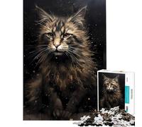 Puzzle per ragazzi da 1000 pezzi favola del gatto della foresta norvegese sfida educativa decorazione per la casa gioco educativo per ragazzi dai 14 anni in su 50x75cm