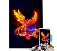 Puzzle per ragazzi da 1000 pezzi Fenice Fuoco Zodiaco Cosmo Attività divertenti da fare a casa Ma Gioco divertente e umoristico per tutta la famiglia dai 14 anni in su 50x75cm