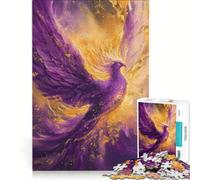 Puzzle per ragazzi da 1000 pezzi Fenice Viola che Risorge antistress sfida impegnativa rafforza l'amore tra le coppie 50x75cm
