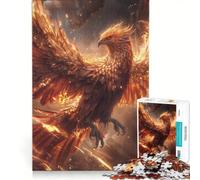 Puzzle per ragazzi da 1000 pezzi, fiaba della fenice di fuoco, gioco rilassante, interazione genitore-figlio, gioco di sfida unico 50x75cm