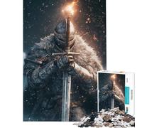 Puzzle per ragazzi da 1000 pezzi Fiamma Eterna del Cavaliere taglio di precisione difficile e stimolante gioco per famiglie 50x75cm