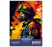 Puzzle Per Ragazzi Da 1000 Pezzi Firefighter Popart Puzzle Giochi Rilassanti Ma Divertenti E Spiritosi Regali Di Natale E Compleanno 52x38cm/1000pcs