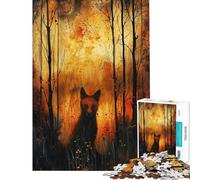 Puzzle per ragazzi da 1000 pezzi Firelit Dingo Puzzle per adulti Gioco rilassante Assemblaggio del modello Regalo di Natale Compleanno (dimensioni 38x52cm)