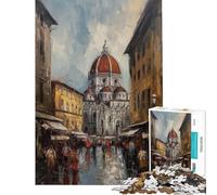 Puzzle per ragazzi da 1000 pezzi Firenze Città d'Arte Italia Puzzle per ragazzi giocattolo decorazione da parete sfida educativa perfetta (dimensioni 38x52cm)