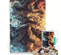 Puzzle per ragazzi da 1000 pezzi Flamebound Spellweaver, gioco rilassante, interazione genitore-figlio, gioco di sfida unico 50x75cm