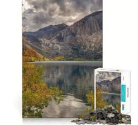 Puzzle per ragazzi da 1000 pezzi,foresta autunnale con lago,incastri lisci,divertente,gioco stimolante per la mente,rilassante,regalo di compleanno (38x26cm)