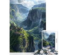 Puzzle per ragazzi da 1000 pezzi Fortezza della Solitudine gioco educativo giocattolo didattico ideale come regalo per tutta la famiglia (75x50cm)