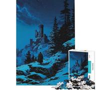 Puzzle per ragazzi da 1000 pezzi Fortezza di Mezzanotte stimola la mente decorazione per la casa gioco impossibile per ragazzi dai 14 anni in su (38x52cm)