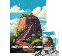 Puzzle per ragazzi da 1000 pezzi Fortezza rocciosa di Sigiriya Sri Lanka Difficile e stimolante regalo di compleanno gioco educativo per ragazzi dai 14 anni in su 50x75cm