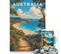 Puzzle per ragazzi da 1000 pezzi, fuga costiera australiana, gioco educativo, decorazione da parete, compleanno e Natale 38x52cm