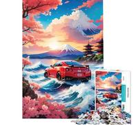 Puzzle per ragazzi da 1000 pezzi Fuji Nissan GTR per gioco educativo sfida gioco per famiglie sfida difficile ottimo regalo per gli amanti dei giochi (dimensioni 50x75cm)