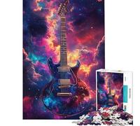 Puzzle per ragazzi da 1000 pezzi "Galactic Guitar Symphony" con taglio di precisione ideale per l'interazione genitore-figlio e come rompicapo per tutta la famiglia 38x52cm