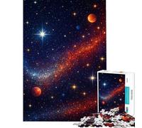Puzzle per ragazzi da 1000 pezzi galassia vibrante con pianeti e stelle Puzzle per adulti divertente gioco che migliora la memoria compleanno e Natale (dimensioni 38x26cm)