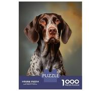 Puzzle Per Ragazzi Da 1000 Pezzi German Shorthaired Pointer Puzzle Per Ragazzi Gioco Pratico Sfida Difficile Regali Unici Per Compleanno E Natale 52x38cm/1000pcs