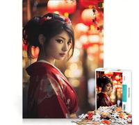 Puzzle per ragazzi da 1000 pezzi, Giappone, Tokyo, ragazza asiatica, giocattolo antistress, per divertimento in famiglia, compleanno e Natale 50x75cm