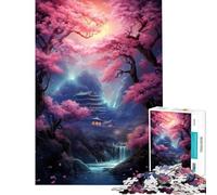 Puzzle per ragazzi da 1000 pezzi giardino giapponese fantastico divertimento a casa attività antistress per tutta la famiglia adatto a partire dai 14 anni 50x75cm