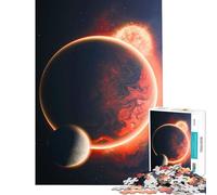 Puzzle per ragazzi da 1000 pezzi Gigante Rosso e Pianeti Giocattolo educativo rompicapo decorazione da parete regalo di Babbo Natale segreto (dimensioni 38x52cm)