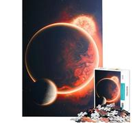 Puzzle per ragazzi da 1000 pezzi Gigante Rosso e Pianeti Giocattolo educativo rompicapo decorazione da parete regalo di Babbo Natale segreto (dimensioni 50x75cm)