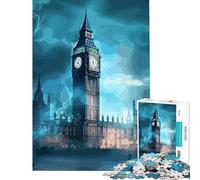 Puzzle per ragazzi da 1000 pezzi giornata tempestosa a Londra gioco pratico e stimolante idee regalo taglio di precisione (dimensioni 38x26cm)