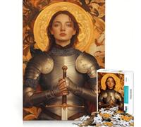Puzzle per ragazzi da 1000 pezzi Giovanna d'Arco - Pulzella d'Orléans gioco educativo difficile collezione d'artista belle arti 50x75cm