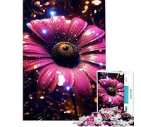 Puzzle per ragazzi da 1000 pezzi Girasole Neon Bagliore Cosmico Gioco interattivo per un gioco educativo Sfida Giocattolo Ottimo regalo per giochi Analisi e logica (Dimensioni 38x52cm)