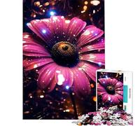 Puzzle per ragazzi da 1000 pezzi Girasole Neon Cosmic Glow Giocattolo intellettuale Rompicapo Difficile Ottimo regalo per gli appassionati di giochi (Dimensioni 50x75cm)