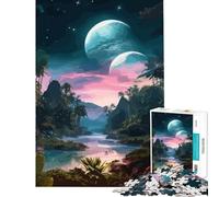 Puzzle per ragazzi da 1000 pezzi giungla cielo notturno gioco per famiglie giocattolo avvincente per coltivare la pazienza ottimo regalo per chi ama giocare e migliorare la memoria (38x26cm)