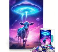 Puzzle per ragazzi da 1000 pezzi "Gli alieni sono qui", gioco rompicapo, interazione genitore-figlio, regalo di compleanno, regalo 38x52cm