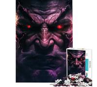 Puzzle per ragazzi da 1000 pezzi Gli occhi inquietanti dell'inferno Giocattolo avvincente per coltivare la pazienza rompicapo decorazione perfetta regalo divertente (dimensioni 38x26cm)
