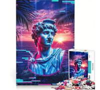 Puzzle per ragazzi da 1000 pezzi Glitch in Time V, decorazione da parete, difficile e stimolante, regalo di gioco impegnativo 50x75cm