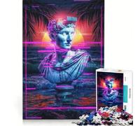 Puzzle per ragazzi da 1000 pezzi Glitch in Time VI, giochi educativi, decorazione da parete, con poster abbinato e foglio di curiosità 38x52cm