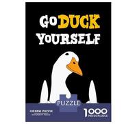 Puzzle Per Ragazzi Da 1000 Pezzi Go Duck Yourself Goose Puzzle Per Adulti Gioco Pratico Per Divertimento in Famiglia Attività Divertenti A Casa, 52x38cm/1000pcs