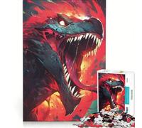 Puzzle per ragazzi da 1000 pezzi Godzilla, giochi per famiglie, decorazione perfetta, collezione d'artista, belle arti 38x52cm