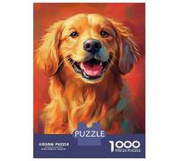 Puzzle Per Ragazzi Da 1000 Pezzi Golden Joyful Canine-2 Puzzle Giochi Rilassanti Difficili Divertenti Attività A Casa, 52x38cm/1000pcs