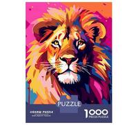 Puzzle Per Ragazzi Da 1000 Pezzi Graceful Lion Pop Art Art Puzzle Per Adulti Gioco Pratico Per Divertimento in Famiglia Attività Divertenti A Casa, 70x50cm/1000pcs