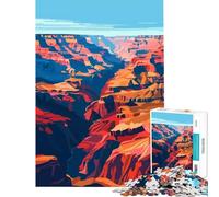 Puzzle per ragazzi da 1000 pezzi Grand Canyon Arizona Arte Relax Giochi Educativi Apprendimento Regalo Secret Santa Taglio di precisione (Dimensioni 38x26cm)